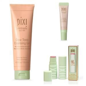 Pixi Glow Tonic Cleansing Gel + Collagen Lip Gloss + Hydra LipTreat Balm